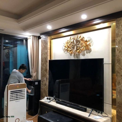 Đồng Hồ Treo Tường Kim Trôi Trang Trí Hình Lá DL118 Nghệ Thuật Cao Cấp Shouse hiện đại 3D kích cỡ lớn đẹp treo phòng khách