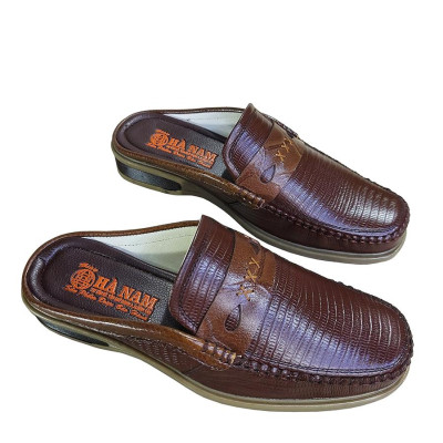 Dép Bít Mũi Nam HÀ NAM Da Bò Thật Cao Cấp GGSB20162