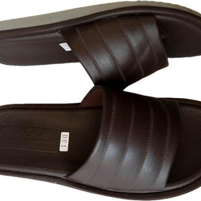 Dép Nam Bảng Ngang BIGGBEN Da Bò Thật DN61