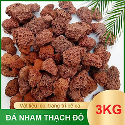 3KG Đá nham thạch cho bể cá cao cấp, vật liệu lọc nước hồ thủy sinh, trang trí bể cá cảnh, trồng lan