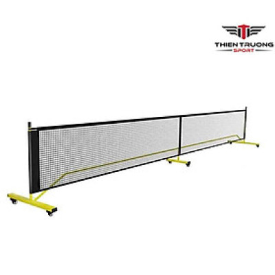 Trụ lưới di động Pickleball tập luyện, có bánh xe di chuyển, thiết kế nhỏ gọn. Trụ lưới pickleball kích thước tiêu chuẩn 670 x 71 x 91.5 cm thích hợp dùng trong nhà và ngoài trời
