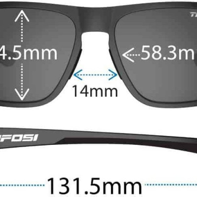 Kính mát thể thao Unisex Tifosi Swick - Gọng Onyx/Blue Fade, Tròng Sky Blue