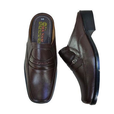 Dép Bít Mũi Nam HÀ NAM Da Bò Thật Cao Cấp GSB20135