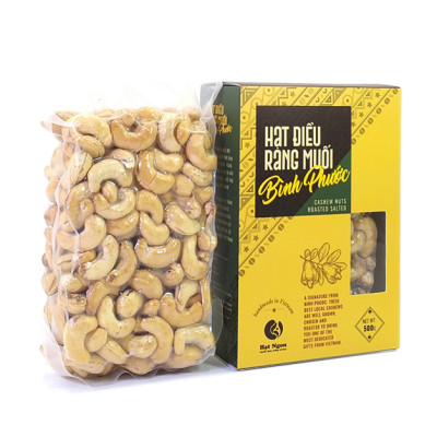 Túi quà tặng hạt điều Bình Phước không vỏ lụa loại A+