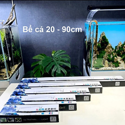 Đèn LED máng bể cá 20-90cm XML Ánh Sáng Trắng cao cấp 