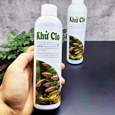 Dung dịch PTV Khử Clo xử lý nước máy kim loại nặng bể thủy sinh cá tép cảnh