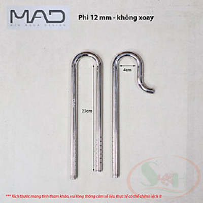 In out inox MAD phi 10, 12, 16, 19 mm CNC ống lọc thùng bể cá tép thủy sinh