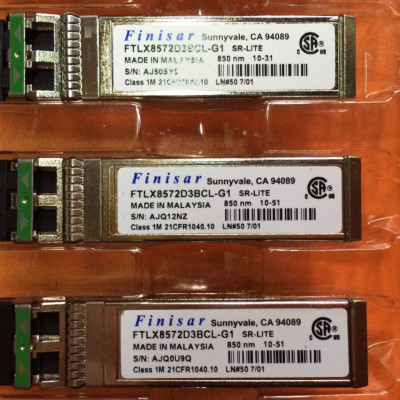 Module quang transceivers 10G Hãng Finisar FTLX8572D3BCL, SFP+, 10GbE, SR, 850nm chính hãng