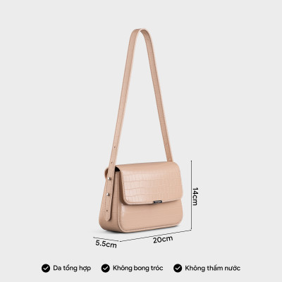 Túi Yuumy ( Thời trang nữ nắp gập size 20 - Túi đeo chéo da Verein YN198 )