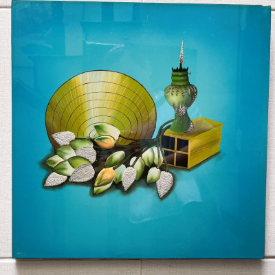 Tranh sơn mài tĩnh vật cao cấp Thanh Bình Lê 40x40 cm