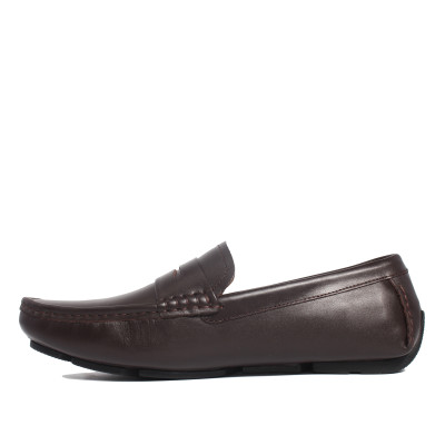 Giày MICHILUX Da Bò Thật Chính Hãng Penny Moccasin CIEMS Màu Nâu Sẫm