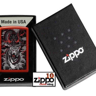 Bật lửa Zippo 48933 Dragon Tiger Design - Chính hãng 100%