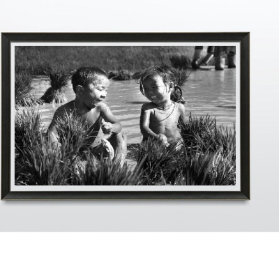 Tranh Treo Tường TRẮNG ĐEN, ĐÔI BẠN, Tranh canvas thiên nhiên, có khung kèm, treo phòng khách, phòng ăn,, phong cách hiện đại  PVP-PC05