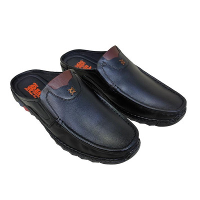 Dép Bít Mũi Nam Da Bò Thật TiTi ĐÔ Cao Cấp GSB20132d