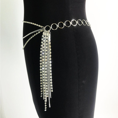 Belt thắt lưng belt váy chuỗi xích mắt đá độc đáo ấn tượng siêu tôn dáng