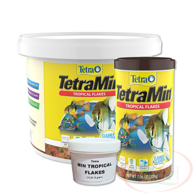 Thức ăn cá TetraMin Tropical Flakes (Tetra Min) dạng lá nổi dinh dưỡng bể cá tép cảnh