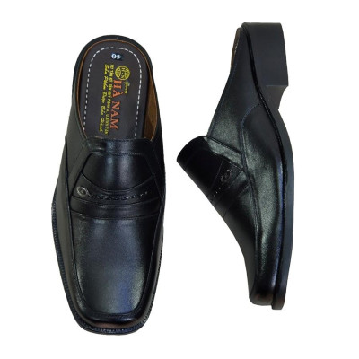 Dép Bít Mũi Nam HÀ NAM Da Bò Thật Cao Cấp GSB20135