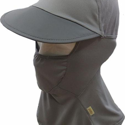 Nón khẩu trang chống nắng UPF50+ xám Zigzag MAS00308