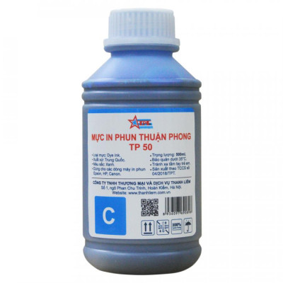 Bộ 4 Màu Mực in phun Thuận Phong TP50 (500ml) dùng cho máy in phun Epson, HP, Canon - Hàng Chính Hãng