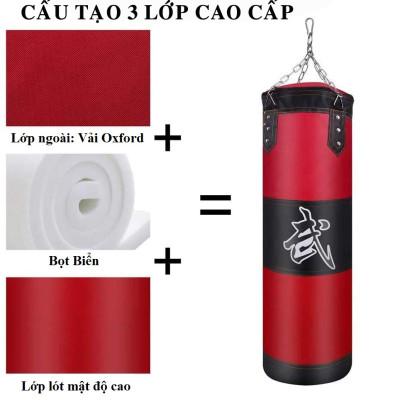Bộ Vỏ Bao Đấm Bốc Treo Tường 3 Lớp Cao Cấp – Chọn Size - Mua 1 Tặng 7 Phụ Kiện Tập Luyện Siêu Bền Tập Boxing, Tập MMA – Dây Quấn Dài – Chính Hãng Dododios