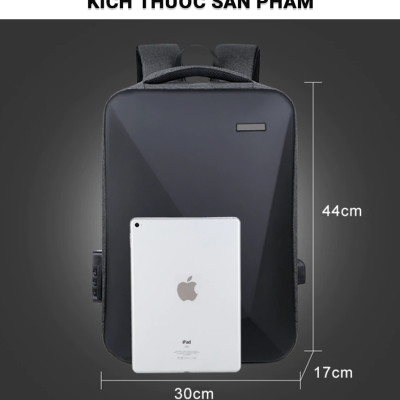 Balo Nam Tích Hợp Khóa Chống Trộm Cao Cấp Teement, Chống Rạch, Chống Nước, Chống Xước Thời Trang Phong Cách Mới - Hàng Chính Hãng