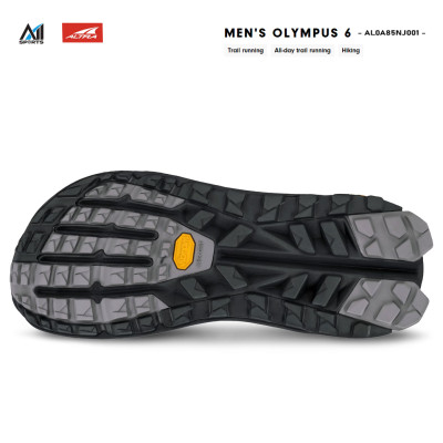 GIÀY CHẠY VÀ ĐI BỘ ĐỊA HÌNH Nam  ALTRA olympus6 M BLACK|BLACK - AL0A85NJ001