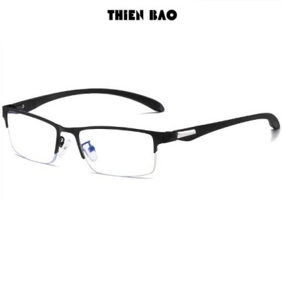 Gọng kính thời trang NAM NỮ 0 độ ( Có bán độ lão thị, viễn thị trung niên) nửa viền thể thao cực đẹp KT17 tròng Nhật bản cao cấp loại I nhẹ nhàng thoải mái