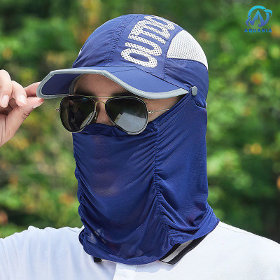 Mũ Nón Chống Nắng Ninja Fullface Kèm Khẩu Trang Lưới Vải Co Giãn Thoáng Khí Có Thể Gấp Gọn Đi Phượt Dã Ngoại Câu Cá Unisex