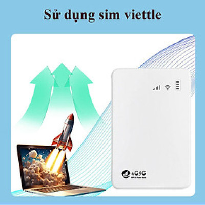 Cục phát wifi từ sim 4G kiêm pin sạc dự phòng TP10000, bộ phát wifi di động tốc độ cao 300Mbps, sử dụng mọi loại sim - Hàng nhập khẩu
