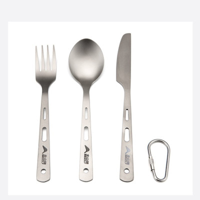 Bộ Dao Dĩa Titanium Không Gỉ Dành Cho Dã Ngoại- SK050