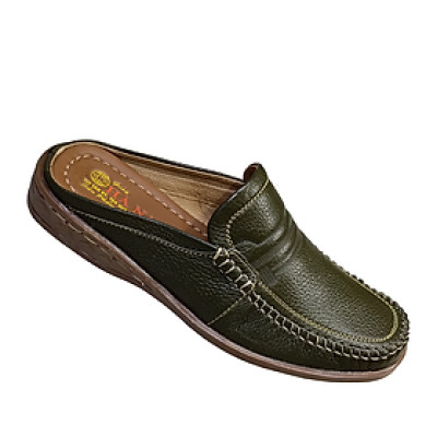 Dép Bít Mũi Nam TiTi ĐÔ Da Bò Thật Cao Cấp GSB20101