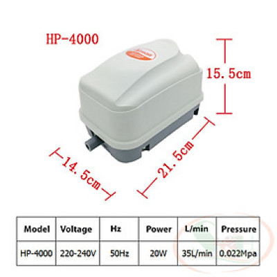 Máy sủi oxy Atman HP 4000, 8000, 12000, 16000 nhiều vòi sục khí công suất lớn bể cá tép thủy sản