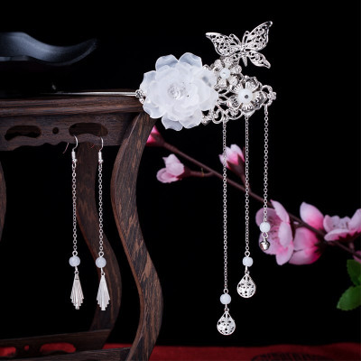 Trâm cài tóc tua rua dài phong cách trang điểm cổ trang cho bạn nữ