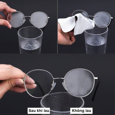 Hộp 100 khăn lau kính, Giấy lau kính chống mờ sương, mồ hôi, chống nhờn - HENRYSA