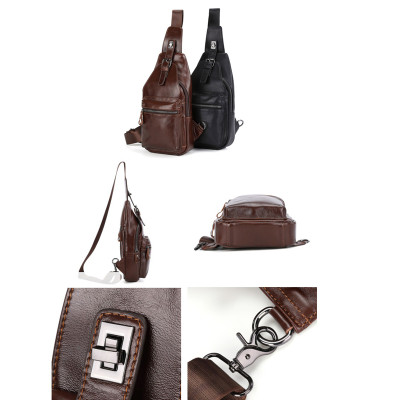 Túi đeo chéo nam DA BÒ THẬT – BEE GEE DCN9356