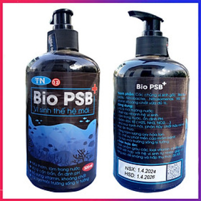 Vi Sinh hồ cá PSB 500ML 3IN1: trong nước, bổ sung VITAMIN, ổn định PH cho bể cá, hồ cá cảnh