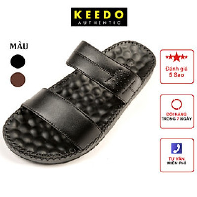Dép nam đế may sẵn quai ngang cao cấp KEEDO N305