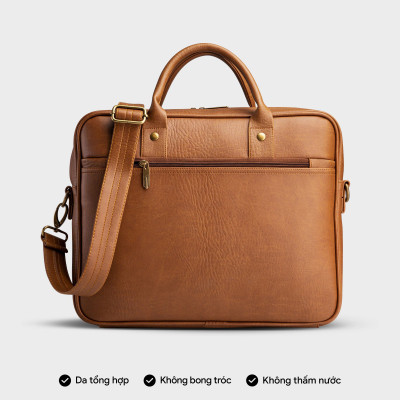 Cặp công sở Trita ( Thời trang nam đựng vừa laptop 13.3 inch - Cặp da TCA5 )