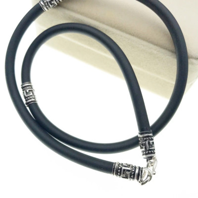 Dây Chuyền Vòng Cổ Nam Bọc Bạc Thật Nam Tính Thể Thao - BẠC HIỂU MINH DCS038S