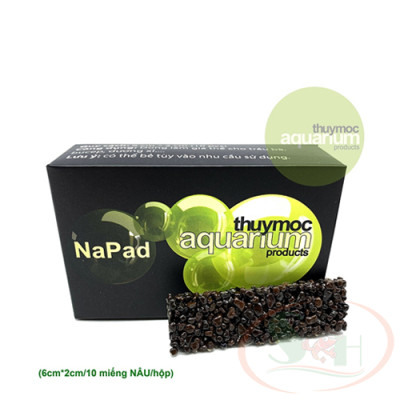 Giá thể trồng cây Thủy Mộc Napad nâu, đen, tròn trơ không dưỡng ươm trồng cây thủy sinh