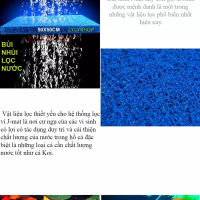 Jmat Không Keo Lọc Nước Hồ Cá | Bùi Nhùi Lọc Bể Cá Cảnh, Hồ Koi Cao Cấp