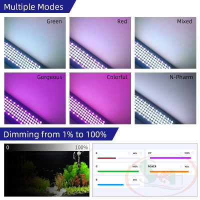 Đèn led Week Aqua Z series Z200, Z250, Z400 Pro RGB UV bể thủy sinh cá tép cảnh