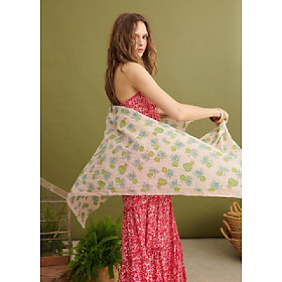 Khăn Choàng Cotton Cao Cấp Luna Llena