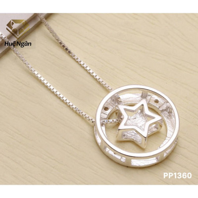 Dây chuyền bạc Ý 925 Huệ Ngân - Ngôi sao may mắn PP1360