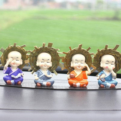 Bộ Tượng 4 Chú Tiểu Trang Trí Tiểu Cảnh, Bàn Làm Việc, Taplo Xe Oto | Tượng Tứ Không Mang Nhiều Ý Nghĩa, Trang Trí Phong Thủy, Sang Trọng