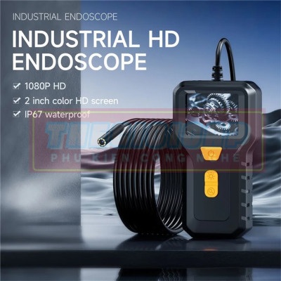 ROGTZ Camera Nội Soi Công Nghiệp Chống Nước Dây Cứng IP67 1080P Màn Hình 2 inch P240 - Hàng Nhập Khẩu