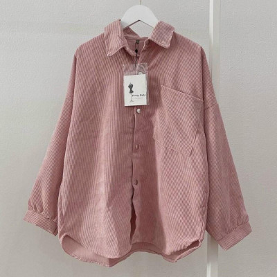 Áo kaki 2 lớp SƠMI NHUNG GÂN cá tính cá tính-A551