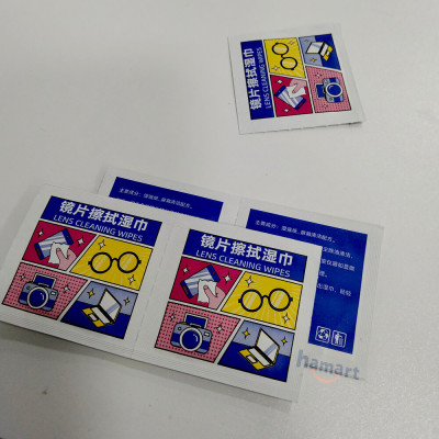 100 Miếng Giấy Lau Kính Cận Dùng 1 Lần Melly Khăn Lau Kính Mắt Khử Khuẩn Đa Năng Chống Hơi Nước