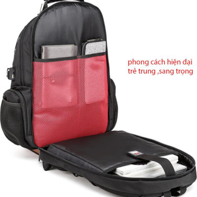 Balo nam thông minh đa chức năng siêu cao cấp sạc USB tiện dụng phong cách châu âu