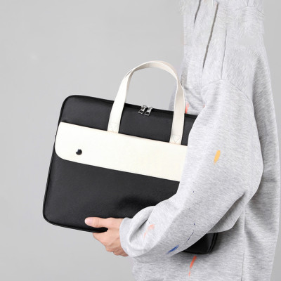 Túi xách da chống sốc laptop macbook surface, túi công sở nam nữ cặp đựng laptop